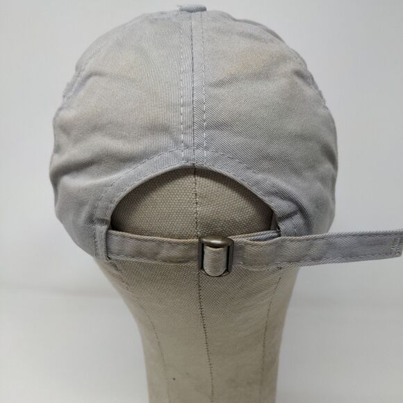 New Era Mens Slideback Hat Gray OSFA Embroidered Rattlesnake Logo Distressed - Picture 8 of 12